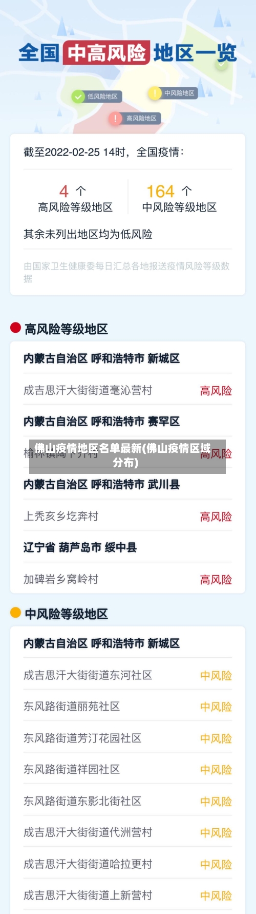 佛山疫情地区名单最新(佛山疫情区域分布)-第2张图片