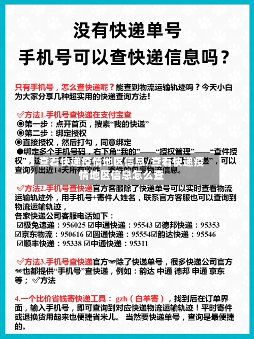 查看快递疫情地区信息/查看快递疫情地区信息怎么查-第2张图片